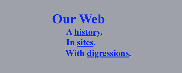 Coming soon: Our Web